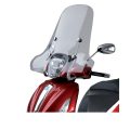 Windschirm hoch klar für Piaggio Beverly 125-400. Aus kratz- und stoßfestem Methacrylat, in 4 mm Stärke. Inklusive Befestigung.